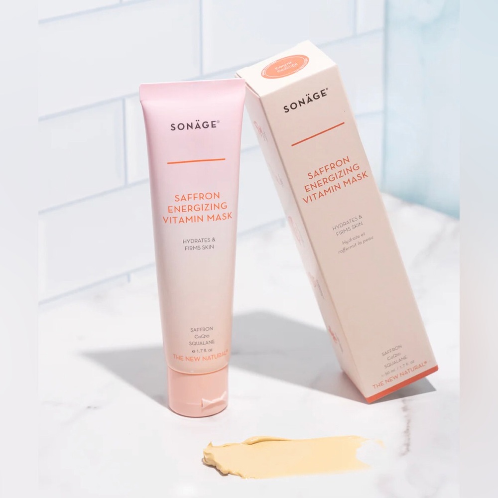 NEW Sonage Saffron Energizing Vitamin Mask Hydrating Skin Firming 50 mL 1.7 floz